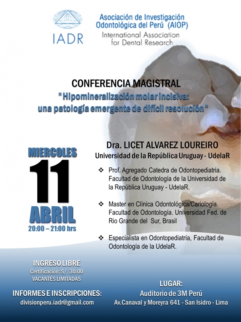 Conferencia Hipomineralización molar incisiva